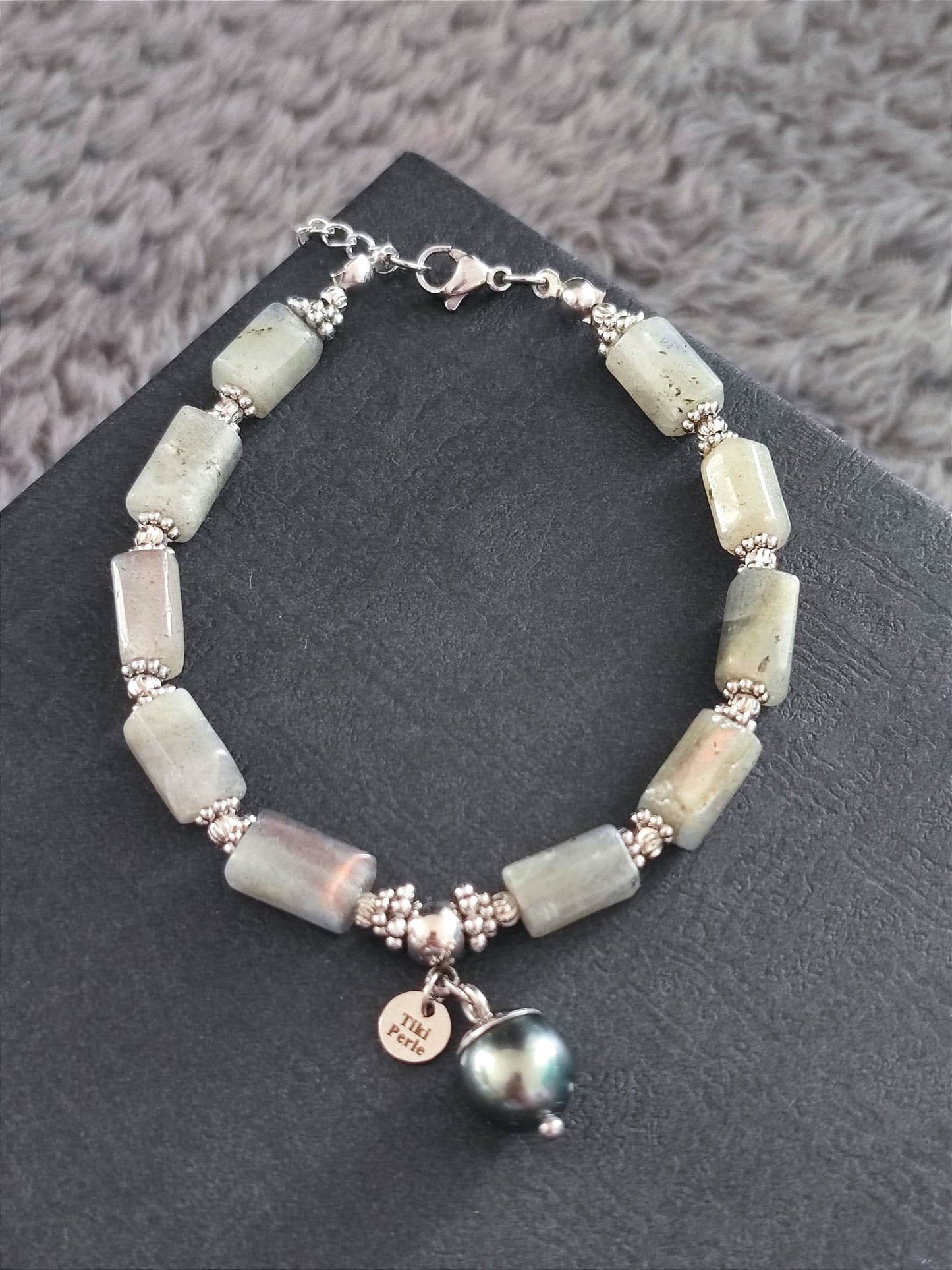 Bracelet Labradorite Argenté #001