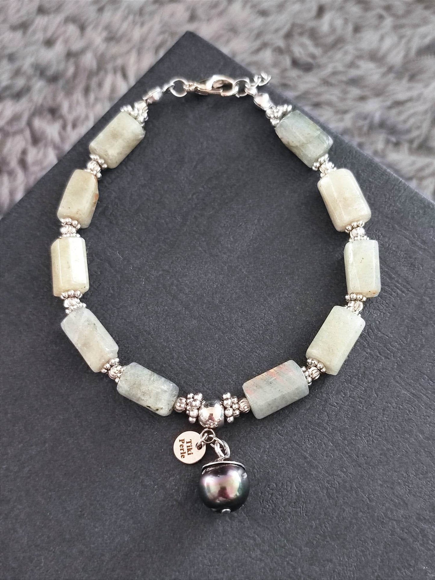 Bracelet Labradorite Argenté #004