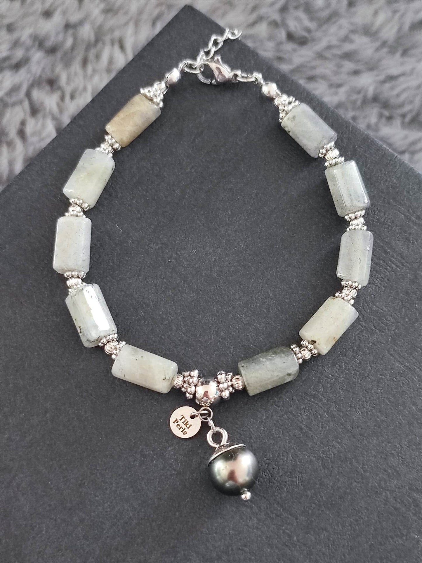 Bracelet Labradorite Argenté #005