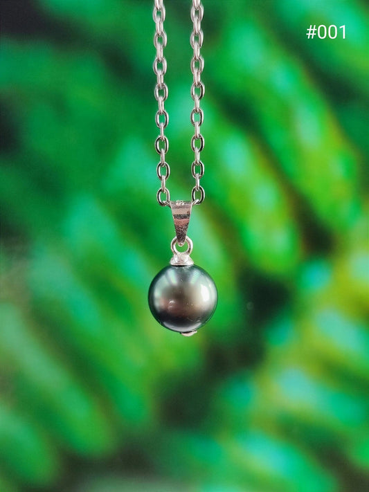 Collier pendentif argent et sa Perle de tahiti